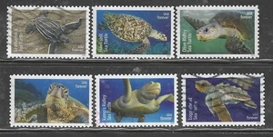 US Sc# 5865-5870 SAVE SEA TURTLES SET of 6 USED STAMPS OFF PAPER SOUND - Picture 1 of 1