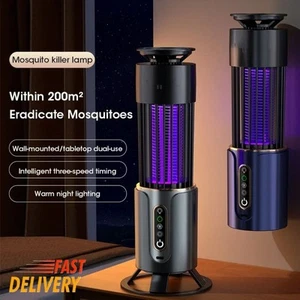 Electric Mosquito Killer Lamp Fly Bug Insect Repellent Zapper UV Light Trap - Picture 1 of 9