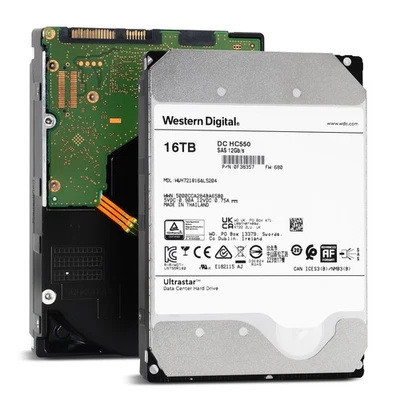 WD DC HC550 16TB WUH721816AL5204 0F38357 7.2K RPM SAS 12Gb/s 3.5" Enterprise HDD - Image 1 of 2