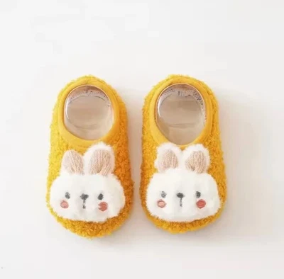 Conejo Bebé Invierno Calcetines - Calcetines de Piso Niños Felpa Zapatilla Calcetines Niños Pequeños Foto 1 de 4