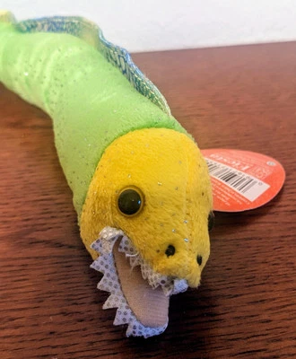 Moray Eel Plush Stuffed Animal - Fiesta Toy - Sparkly - 18" Long - New with Tags - Image 1 of 2