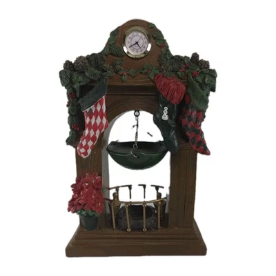 Yankee Candle Navidad Chimenea Manto Reloj Colgante Tarta Cera Calentador Quemador Foto 1 de 4