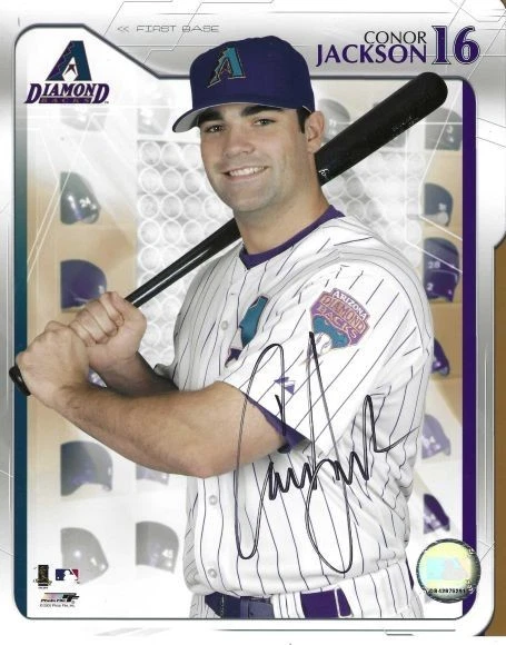 Foto autografiada firmada 8x10 de Conor Jackson Arizona Diamondbacks - Certificado de autenticidad  Foto 1 de 1