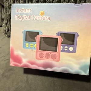 1080P Kids 2.4in LCD Digital Camera Pink 32GB USB Charging Instant Print Photo - Picture 1 of 4