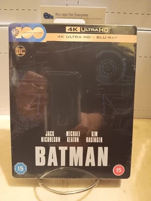 NEW Batman 4K SteelBook UHD Blu-ray (UK)[1989] No Dents - Ships Next Day - Image 1 of 4