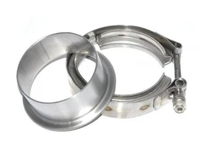 Turbonetics PTE Garrett GT42 Turbo outlet 4" vband flange w/ clamp Stainless - Picture 1 of 1