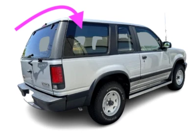 Se adapta a: Mazda Navajo 1991-1996 2 puertas lado pasajero trasero derecho cuarto ventana vidrio Foto 1 de 4