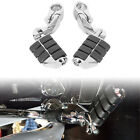 Chrome 1-1/4" Highway Foot Peg Footrest For Harley Touring Road Street Glide
