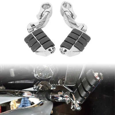 Highway Foot Pegs For Harley Davidson Road King Street Glide 1-1/4" Crash Bars - Image 1 of 4