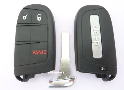 OEM 2015-23 JEEP RENEGADE smart keyless entry 3 btn remote key fob M3N-40821302 - Image 1 of 4