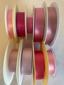 Cinta doble satinada Berisfords 3mtrs -Varios ROSA y varios anchos - Imagen 1 de 10
