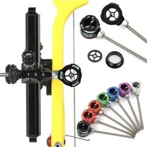 Mirino ad arco ricurvo 1 perno .019" fibra ottica mirino tiro con l'arco arco caccia bersaglio - Foto 1 di 39