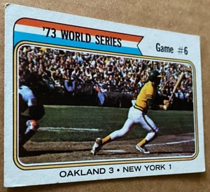 1974 TOPPS '73 World Series Card #477 REGGIE JACKSON  G-VG Condition - Picture 1 of 2