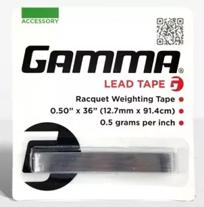 Gamma Bleiband 0,5"" x 36"" Tennisschläger Gewichtungsband NEU - Bild 1 von 1