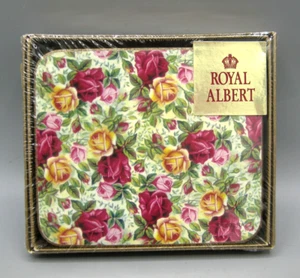 NEU 6 Royal Albert Old Country Roses Chintz Kork Untersetzer Neu im Paket - Bild 1 von 6