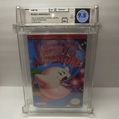 Kirby's Adventure (Nintendo, 1993) NES WATA GRADED 7.5 A+ SEALED LOOK RARE READ - Image 1 of 4