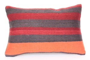 Almohada 16x24, almohada bohemia, almohada Kilim, almohada vintage, estuche cojín lumbar - Imagen 1 de 10
