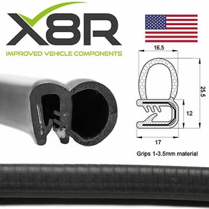 Medium Car Door Boot Bonnet Rubber Edge Edging Trim Seal Pad Protect Protection - Picture 1 of 1