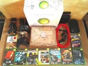 X-BOX Cristal Edition OVP Konsole-Set I SEHR SELTEN + EINZELSTÜCK I BITTE LESEN - Bild 1 von 15