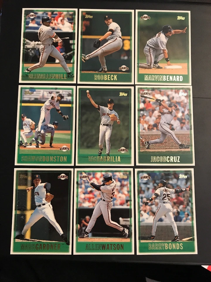 1997 Topps Gigantes de San Francisco Juego Completo de Equipo (13) Bonos, Bill Mueller RC Foto 1 de 4