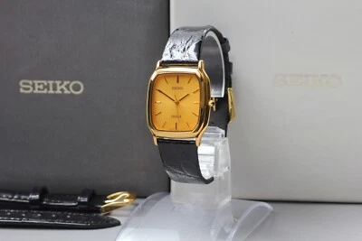 New Battery SEIKO Dolce 5E61-5A10 SADV044 Men's Gold Square Quartz Watch JAPAN - Image 1 of 4