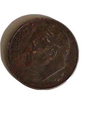 2008 ROSEVELT DIME ERROR COIN MISSING CLAD LAYER  - Image 1 of 3