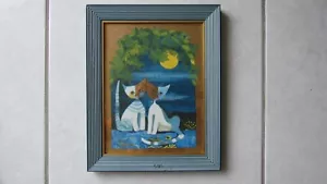 Porzellanbild Rosina Wachtmeister Goebel, Titel: " Amici della luna " - Bild 1 von 8