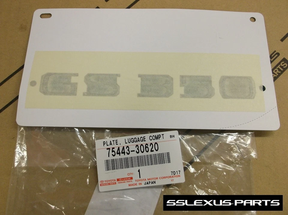 Lexus GS350 (2013-2018) OEM Original Puerta Trasera Trasera Trasera "GS350" LOGOTIPO EMBLEMA INSIGNIA  Foto 1 de 1