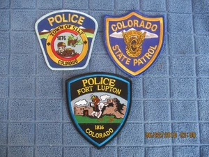 3 colorado police patchs for display only state patrol/silt/fort lupton - Picture 1 of 4