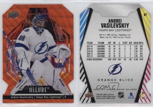2022-23 Upper Deck Allure Orange Slice Die-Cut Andrei Vasilevskiy #97
