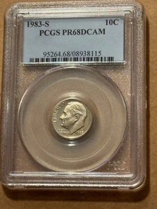 1983-S Roosevelt Dime PCGS PR68DCAM - Picture 1 of 2