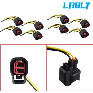 LABLT 8×Fuel Injector Connector Pigtail Harness EV6 EV14 USCAR For Dodge LS2 LS3 - Foto 1 di 10