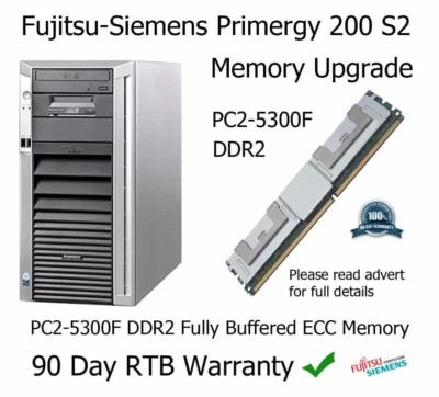 8GB Kit DDR2 PC2-5300F Memory Upgrade Fujitsu-Siemens Primergy Econel 200 S2 - Image 1 of 2