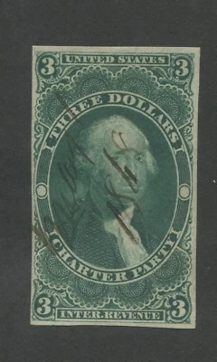 1862 United States Internal Revenue Charter Party Stamp #R85a Used F/VF - Image 1 of 2