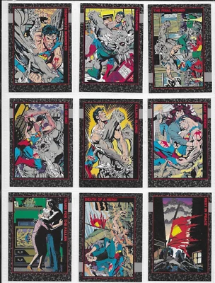 SUPERMAN Trading Card Set:  DOOMSDAY - The Death of SUPERMAN /9 Cards - Image 1 of 2