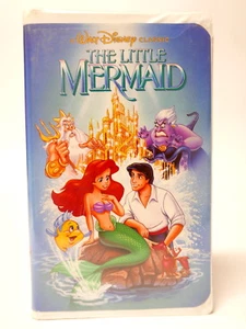 The Little Mermaid (VHS, 1990) Banned Cover Art, Disney Black Diamond Classic - Imagen 1 de 5