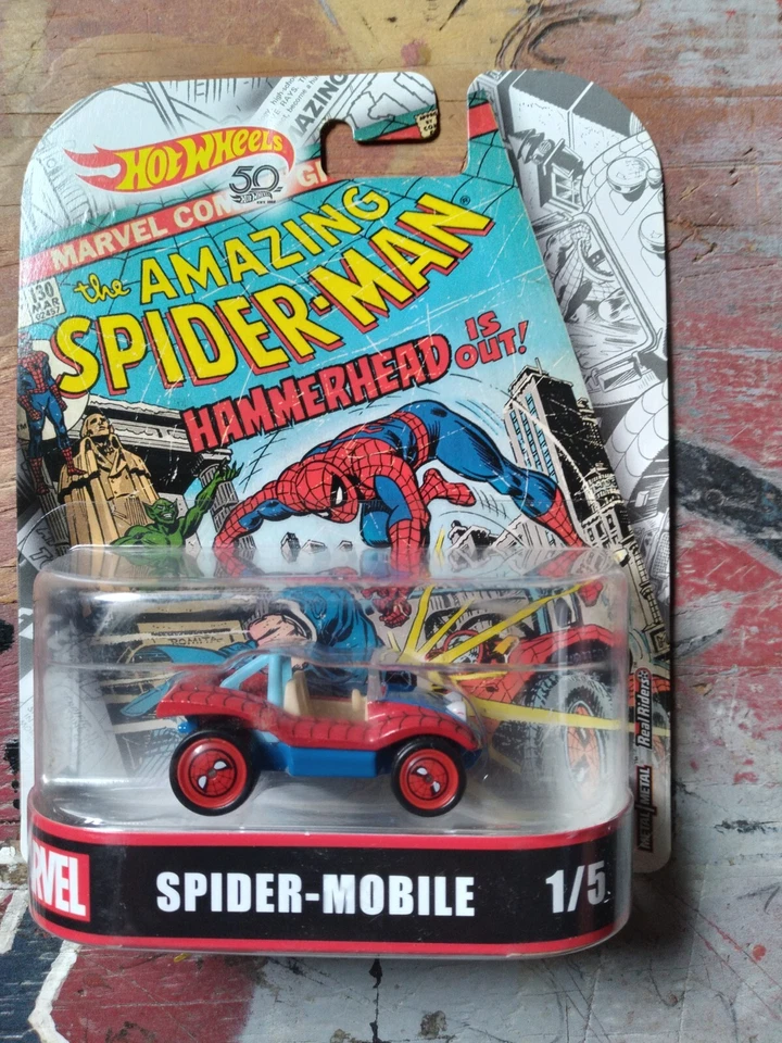 Hot Wheels Retro Entertainment Spider-Man Spider-Móvil Foto 1 de 1