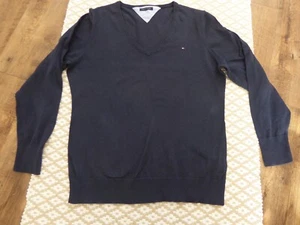 Tommy Hilfiger Pullover in blau, Gr. S, V-Ausschnitt - Bild 1 von 2