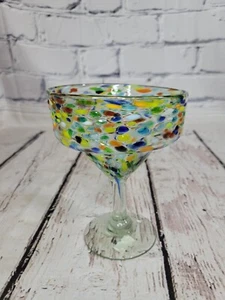 Mexican Margarita Confetti Glass Hand Blown-Spare/Replacement 6.25" - Picture 1 of 6