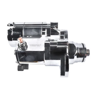 Starter Chrome 12V Fits Harley-Davidson Cross Bones Road Glide Rocker Tri Glide - Image 1 of 4