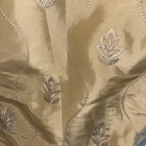 SCALAMANDRE DUPIONI? SILK PINCH PLEAT INTERLINED DRAPES custom made 7 panels - Picture 1 of 11