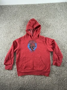 Marvel Boys Spiderman The Amazing Spiderman Red Hooded Sweatshirt Size Medium - Picture 1 of 10