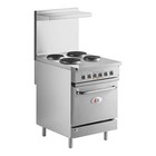 24" 4-Burner Electric Range with Space Saver Oven - 240V, 1 Phase