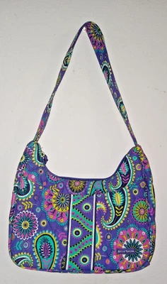 NUEVO SIN ETIQUETAS Púrpura Paisley Acolchado Floral Bella Taylor Sobre el Hombro Cartera Bolso de Mano Foto 1 de 4