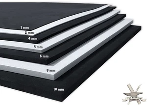 EVA Foam Cosplay - 2mm to 10mm - Black or White - 14 x 39 Sheet - Ultra High - Picture 1 of 9