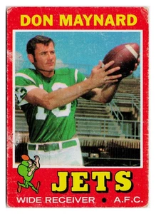 Don Maynard HOF 1971 Topps #19 New York Jets Good - Bild 1 von 2