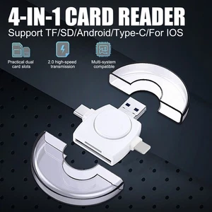 USB OTG Micro SD/SD Card Reader USB-C Micro Adapter For Phone Android Tablet - Photo 1/13