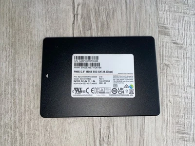 Samsung MZ-7LH4800 PM883 480GB SATA 6.0Gbps Enterprise MZ7LH480HAHQ-00005 SSD - Image 1 of 3