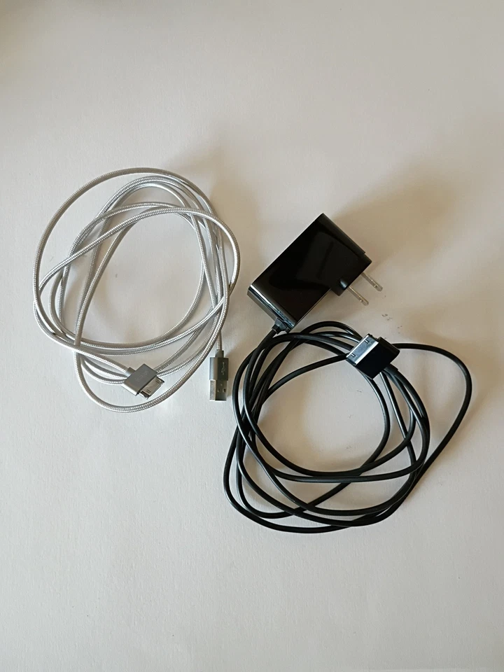 Samsung Galaxy Tablet 30 Pin Charging Cables, Inkey USB & PWR+ Wall, Used-Work. - Image 1 of 4