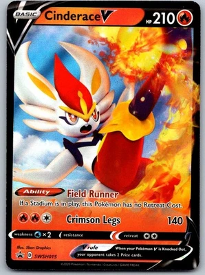 Cinderace V SWSH015 Promo SWSH: Sword & Shield Promo Cards - Image 1 of 2